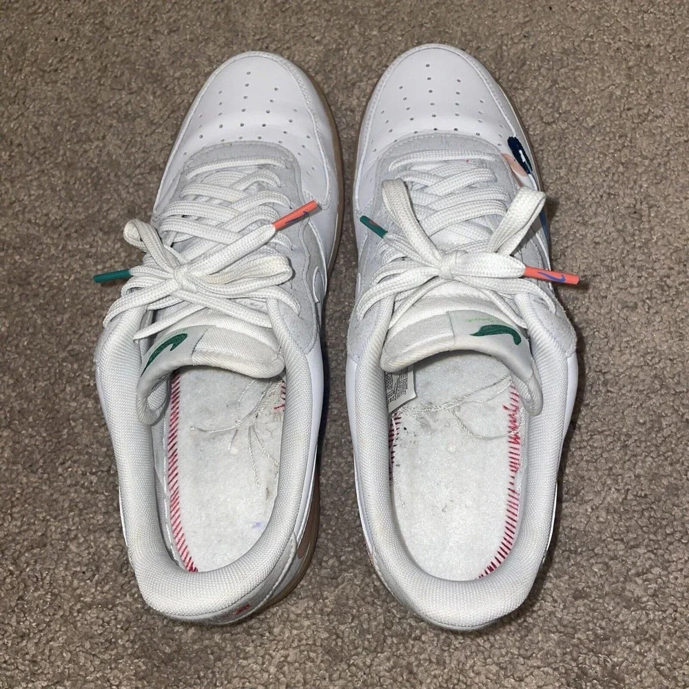 Mayumi Yamase x Nike Air Force 1 Flyleather Earth Day 2021 DB3598-100 Size 10.5 - Picture 6 of 9